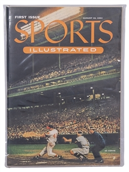 1954 Sports Illustrated First Issue Dated August 16, 1954 In Commemorative Leather Presentation Binder (Sports Illustrated LOA)